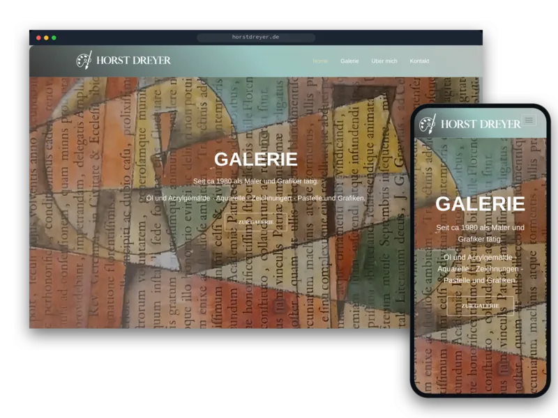 horstdreyer.de on desktop and phone